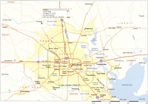 Houston Area Map Printable