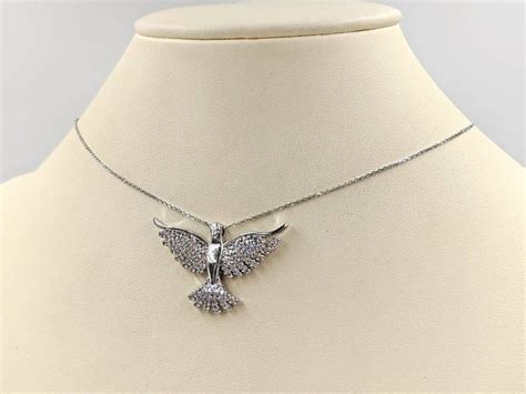 Silver Phoenix Rising Necklace Sterling Silver Plated Phoenix Etsy
