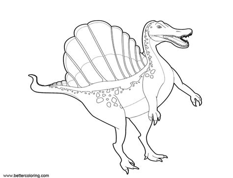 Spinosaurus Coloring Pages Stand Up Free Printable Coloring Pages