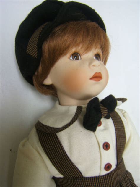 Franklin Mint Heirloom Unknown Name Red Headed Boy Doll19 Tallorig