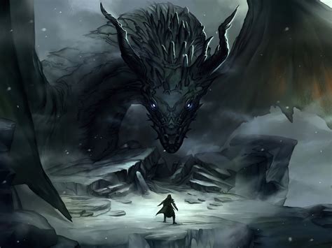 Desktop wallpaper dragon master and dragon, art, fantasy ...