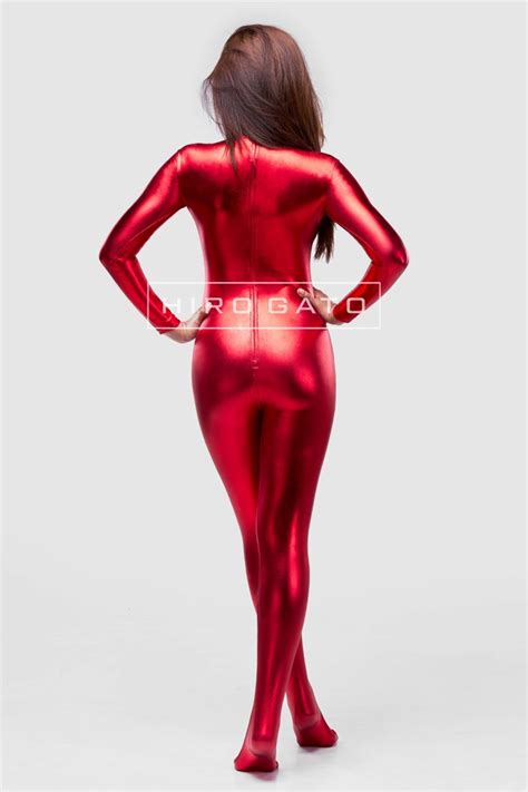 Children mario costume red and green halloween cosplay party suit. Hiro Gato Inc. | Shiny Metallic Spandex Catsuit Red Lycra ...