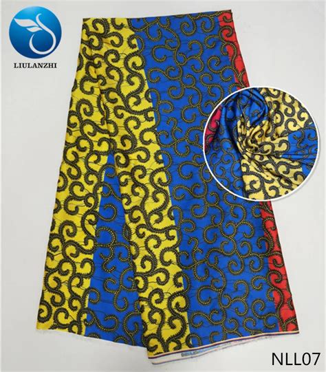Liulanzhi Holland Satin Prints Fabric African Satin Silk Fabric Dutch Design 2019 New Arrival