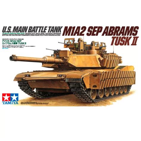TAMIYA 35326 U S Main Battle Tank M1A2 Sep Abrams Tusk II 1 35 47 10
