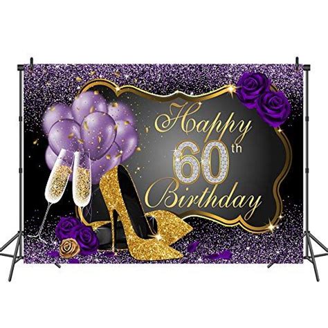 We did not find results for: Mehofoto Happy 60th Birthday Backdrop Bling Gold and Purp ...