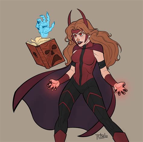 Artstation Scarlet Witch And The Necronomicon