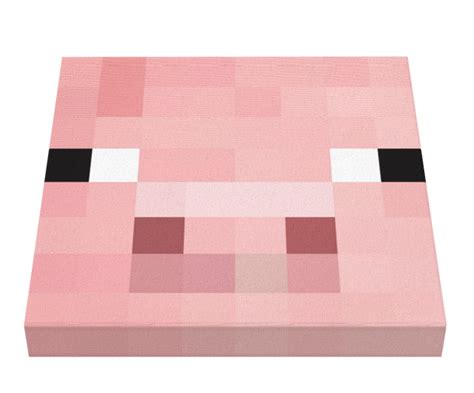 Minecraft Pig Canvas Minecraft Pig Pig Face Canvas Pics On Canvas