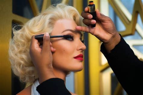 candice swanepoel transforms into marilyn monroe for max factor the front row view