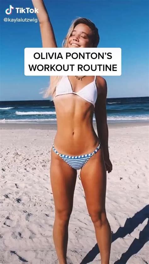 Olivia Pontons Workout Routine Video Stomach Workout Workout