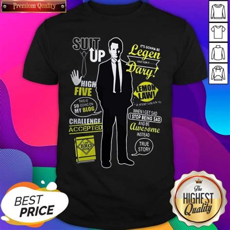 Barney Stinson Suit Up High Five This Is So Going On My Blog Legen Dary