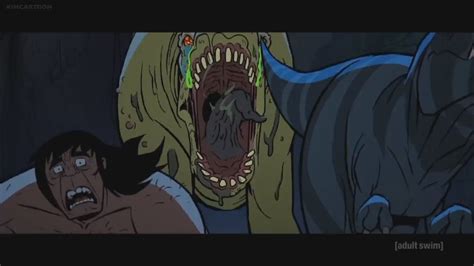 Genndy Tartakovsky S Primal Spear And Fang Chased By The Mad Sauropod Part 2 Youtube