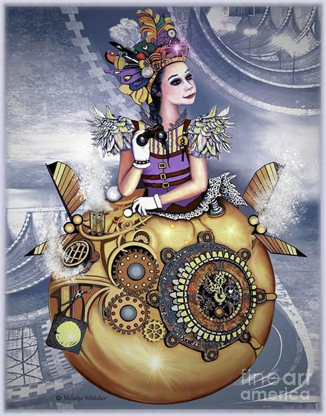 Steampunk Fairy Flying Digital Art By Melodye Whitaker