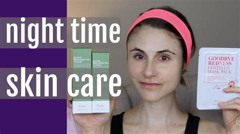 Night Time Skin Care And Beauty Routine Oily And Combination Skin Dr