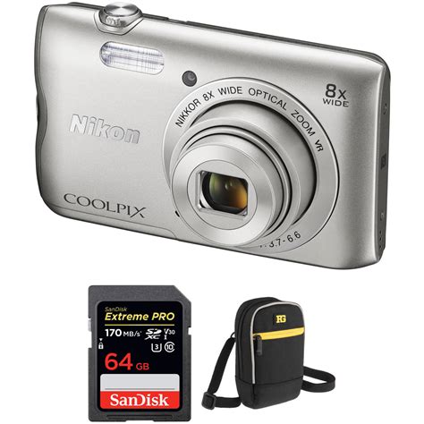 Nikon Coolpix A300 Digital Camera Basic Kit Bandh Photo Video