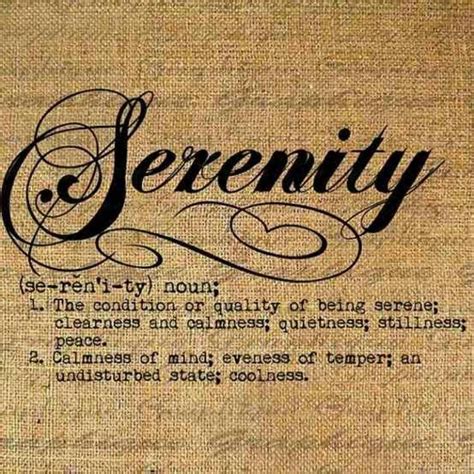 Serenity Word Definitions Serenity Words