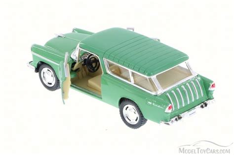 1955 Chevy Nomad Hard Top Green Kinsmart 5331 140 Scale Diecast
