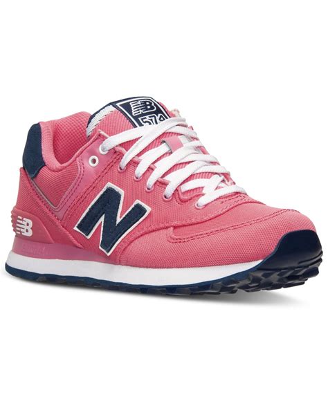 New Balance Womens 574 Casual Sneakers From Finish Line In Pink Lyst