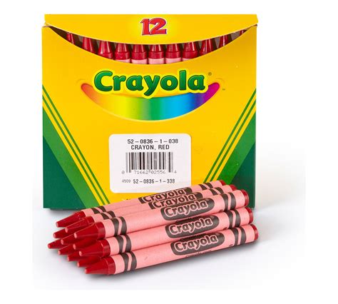 Red Bulk Crayons 12 Count Crayola
