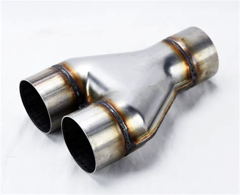Universal Single 30 Dual 3 Ypipe Y Pipe Aluminized Dual Exhaust Ebay