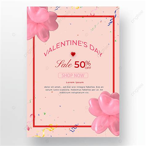 Pink Background Poster Valentines Day Template Download On Pngtree