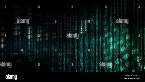 Abstract Futuristic Cyberspace Binary Code With Grunge Stock Photo Alamy