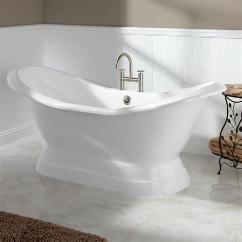 See more ideas about cast iron bath, cast iron bathtub, cast iron. 72" Salem Cast Iron Double-Slipper Pedestal Tub - Cast ...