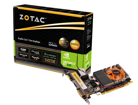 Zotac Nvidia Geforce Gt610 Synergy Edition 2gb Ddr3 Graphics Card