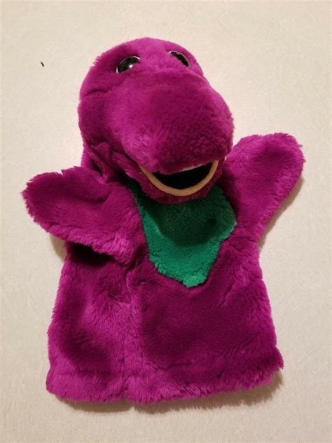 Vintage Barney The Dinosaur Hand Puppet Lyons Group Free Shipping