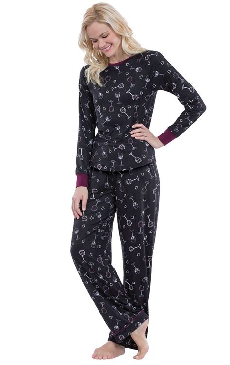 Wine Down Pajamas In Womens Jersey Knit Blends Pajamas For Women Pajamagram Pajamas Comfy