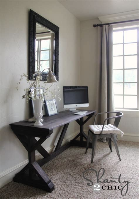Bedroom adorable small desk ikea small desk ideas desks for. DIY Desk for Bedroom - Farmhouse Style - Shanty 2 Chic