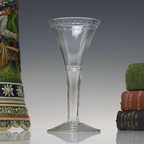 Antique 18th Century Georgian Hollow Stem Excise Wine Glass C1750 Dm Wine Glasses Exhibit