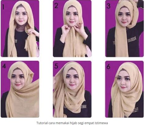 Cara Memakai Jilbab Segi Empat Modis Dan Modern Dengan Tutorial Plus Gambar Blog Personal