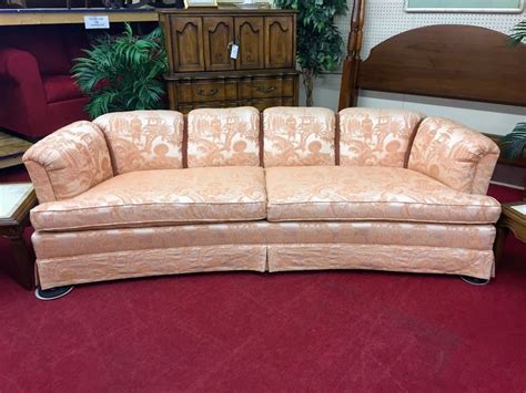 With classic style, grace, and functionality, this piece will look great at your home. Drexel Heritage Pink Curved Oriental Style Sofa ⋆ Bohemian's