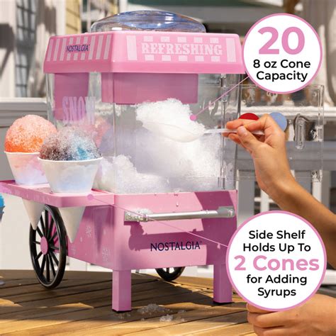 Vintage Snow Cone Maker Pink — Nostalgia Products