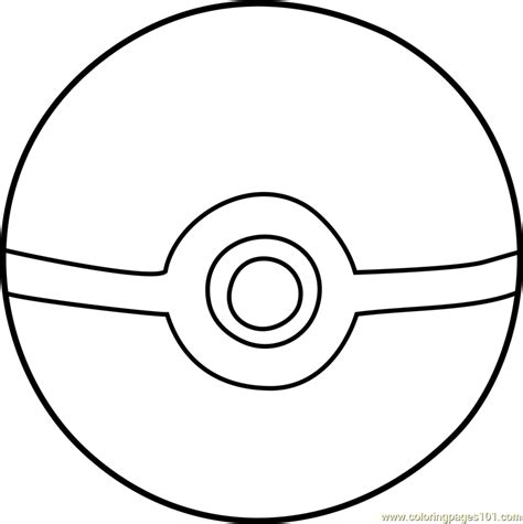 Pokeball Pokemon Coloring Page Free Pokémon Coloring Pages