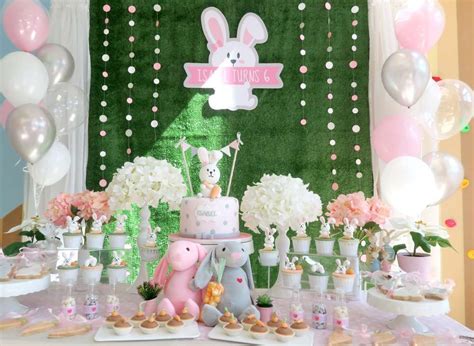 Rabbit Theme Birthday Party Ideas Photo 3 Of 21 Birthday Party