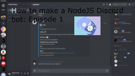How To Make A Discord Bot Tutorial Nodejs Youtube Otosection