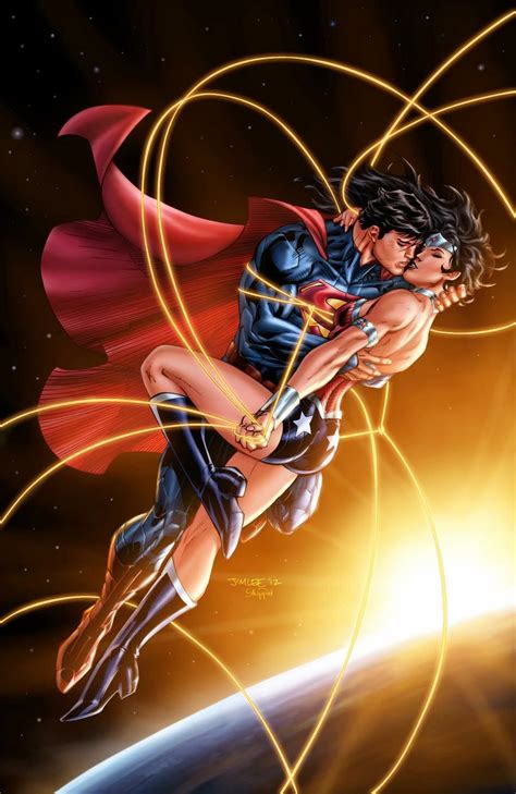 Superman Wonder Woman Drawing Superman Wonder Woman Superman Love Superman Art