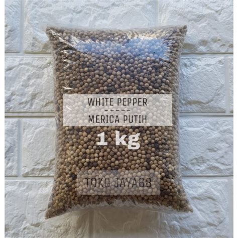 Jual White Pepper Whole 1 Kg Merica Putih Utuh 1 Kg Lada Putih Utuh