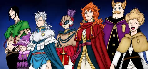 Black Clovers Captains Of The Magic Knight Squads Anime Desenhos Manga
