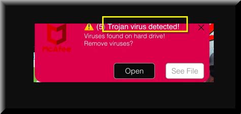 Trojan Virus Detected Mcafee Virus Removal