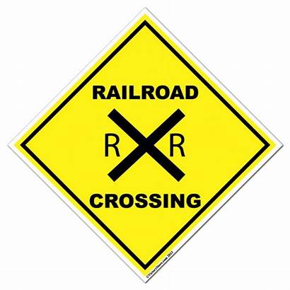Crossing Railroad Sign Clipart Cliparts Logos Signs
