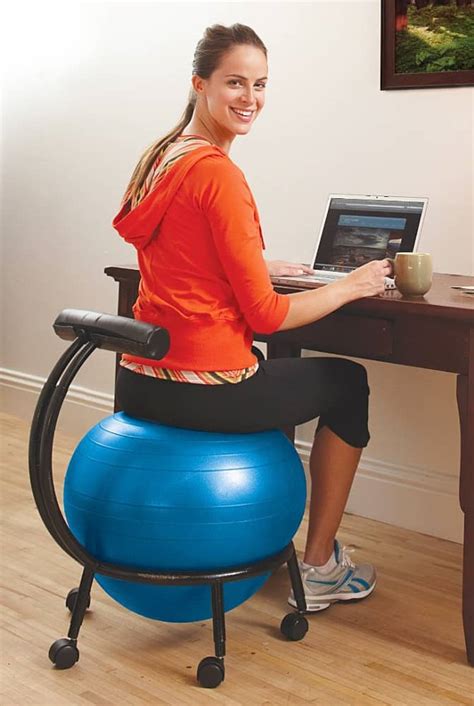 Ball chairs are among the best items one can have if they will be spending time sitting in their offices. Gaiam Custom Fit Balance Ball Chair - NoveltyStreet