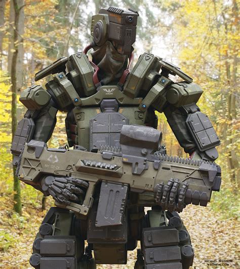 Artstation Amak Robot Soldier Michael Weisheim Beresin Futuristic