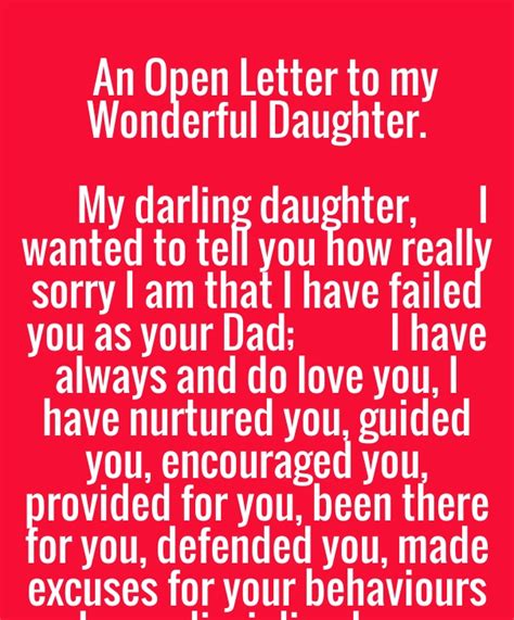 Letter To My Daughter Quotes Quotesgram