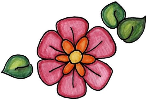 Dibujos De Flores A Colores Para Imprimir Imagui