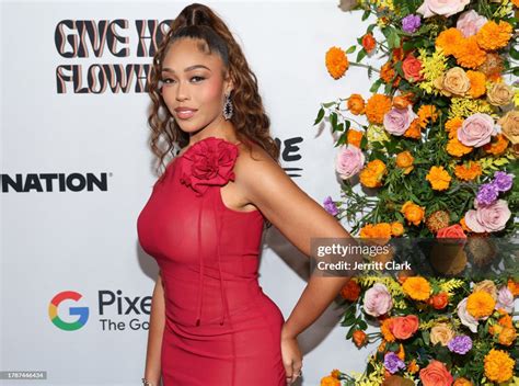 Jordyn Woods Attends Femme It Forward Give Her Flowhers Awards Gala News Photo Getty Images
