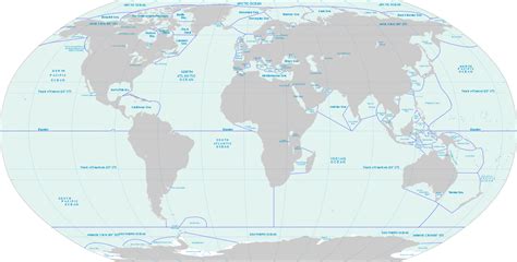 Fileoceans And Seas Boundaries Map Ensvg Wikipedia