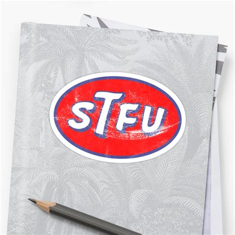 Stp Stfu Logo Stickers By Sher00 Redbubble