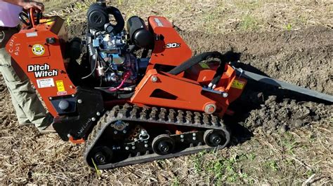 Ditch Witch C30x Track Walk Behind Trencher Youtube